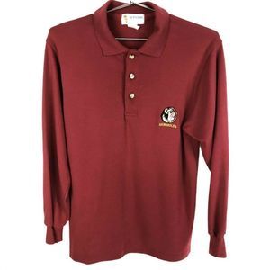 NEPTUNE Fashions Mens Long Sleeve SEMINOLES Polo